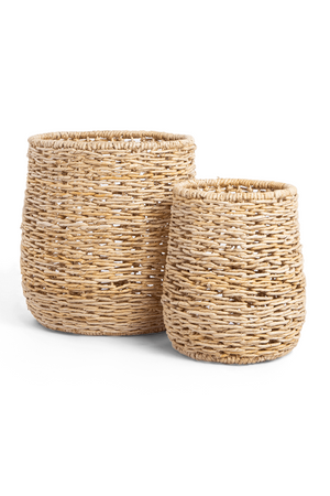 Round Abaca Basket Set (2) | dBodhi Raung | OROA.com