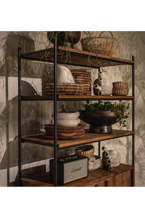 Wooden Cabinet With Open Shelves | dBodhi Outline | OROA.com