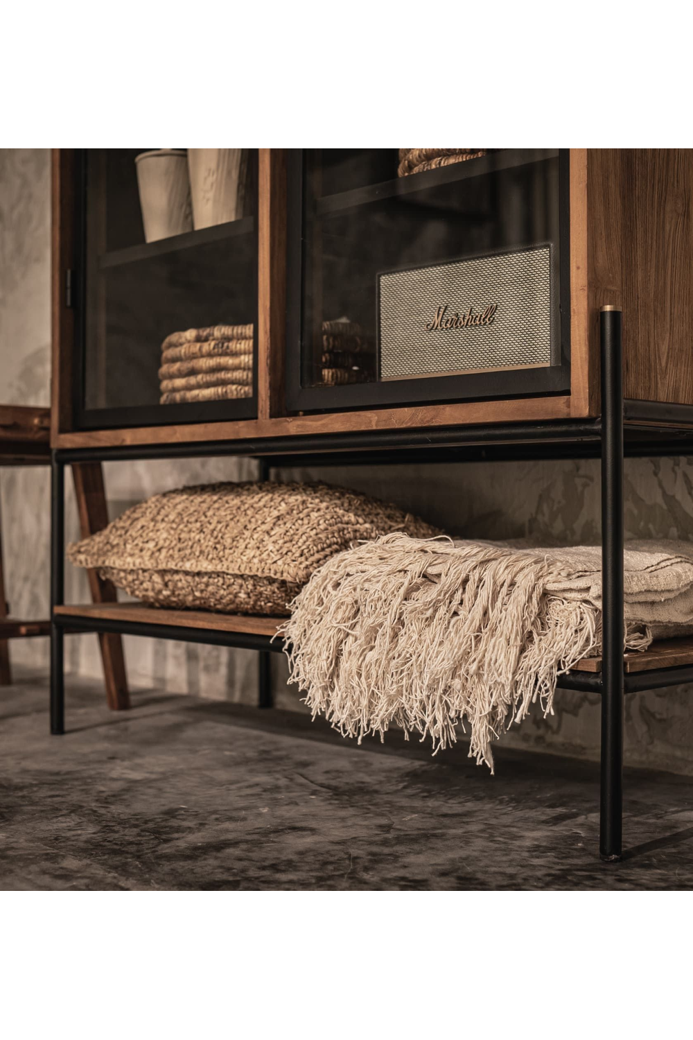 Wooden Cabinet With Glass Doors | dBodhi Outline | OROA.com