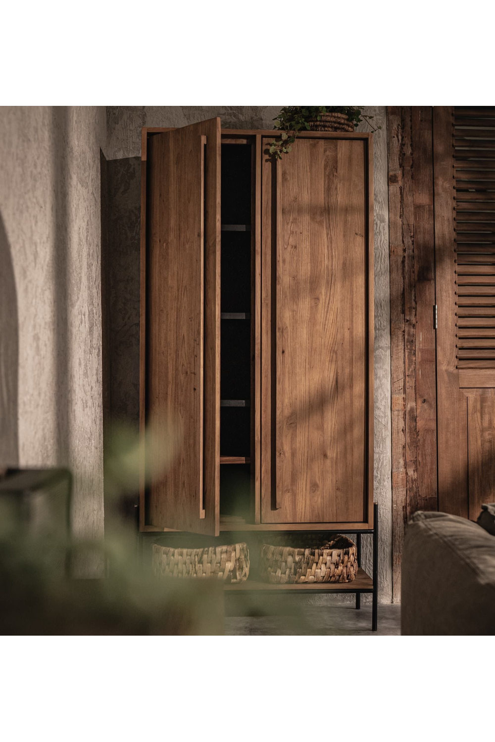 Wooden Cabinet With Lower Rack | dBodhi Outline | OROA.com