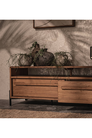 Farmhouse Style Sideboard With Open Rack | dBodhi Outline | OROA.com