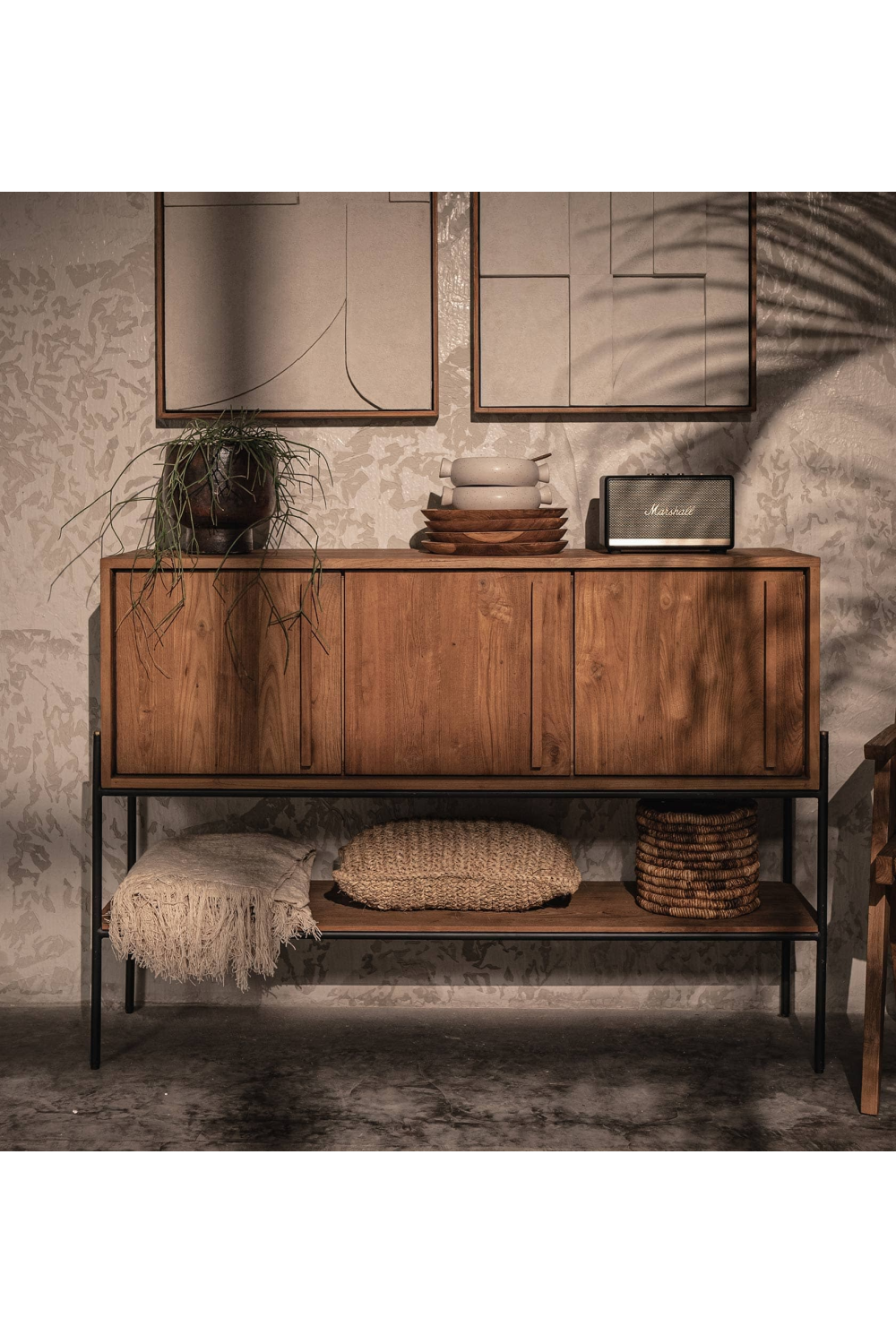 Farmhouse Style Dresser With Undershelf | dBodhi Outline | OROA.com