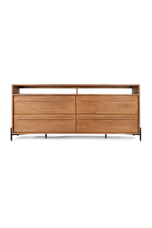 Natural Teak 4-Drawer Dresser | dBodhi Outline | OROA