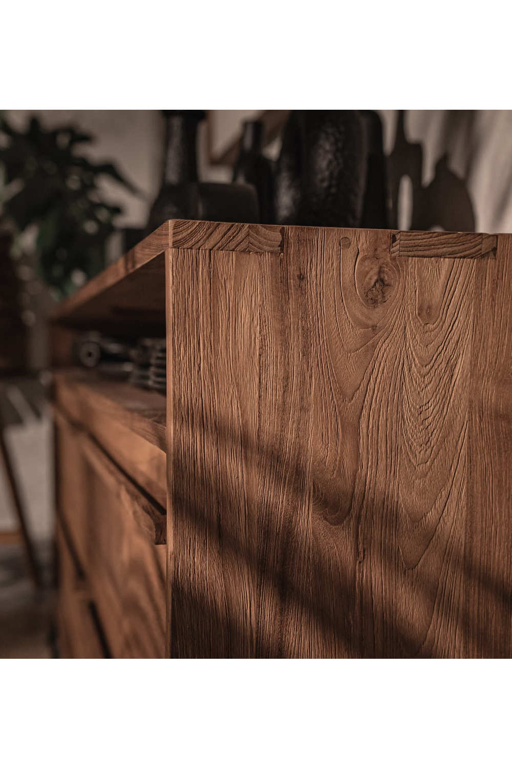 Natural Teak 4-Drawer Dresser | dBodhi Outline | OROA