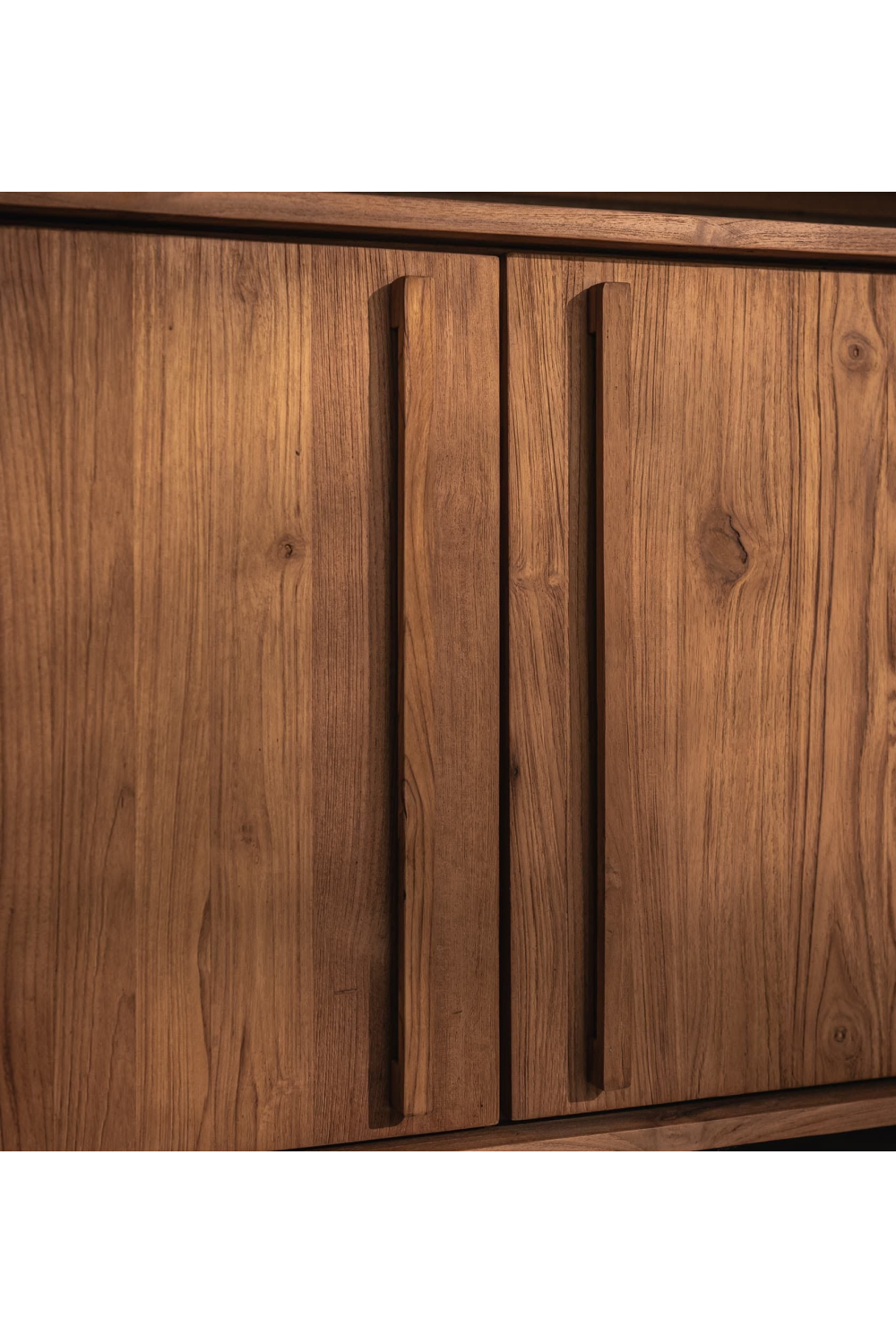 Wooden Farmhouse Sideboard With Open Rack | dBodhi Outline | OROA.com