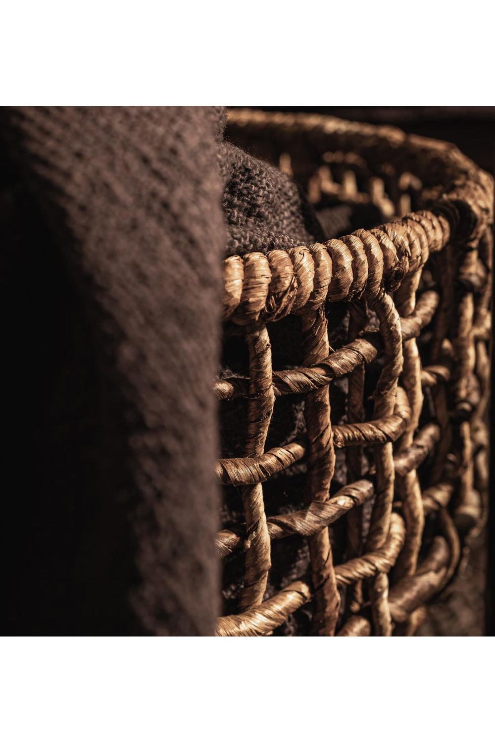 Abaca Basket Round Side Table | dBodhi Outline | OROA.com