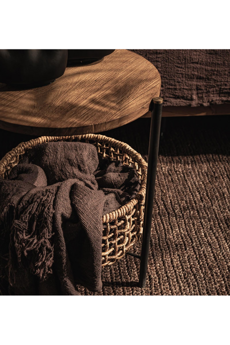 Abaca Basket Round Side Table | dBodhi Outline | OROA.com