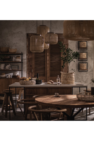 Round Pure Abaca Tray Set (3) | dBodhi Krakatao | OROA.com