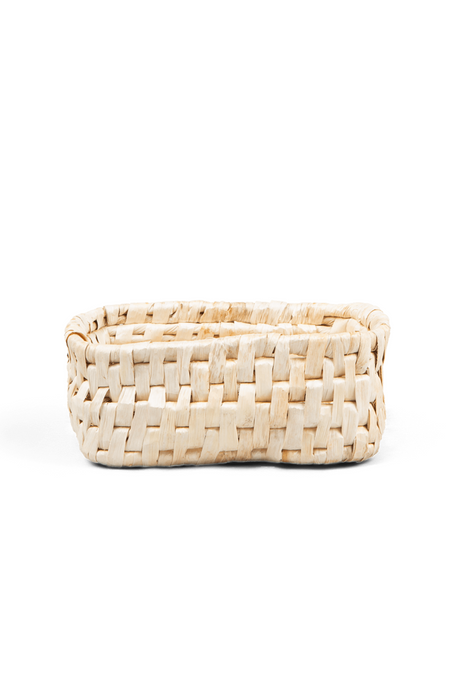 Rectangular Woven Abaca Low Basket | dBodhi Semeru | OROA.com