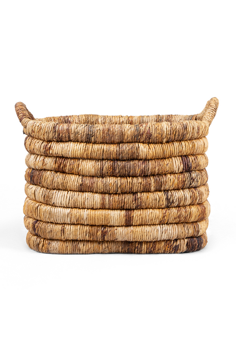 Abaca Basket With Handle | dBodhi Caterpillar Sago | OROA.com
