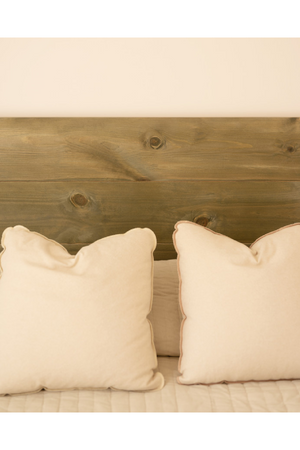 Straight-Cut Pine Wood Headboard | Decowood Flanders | Oroa.com