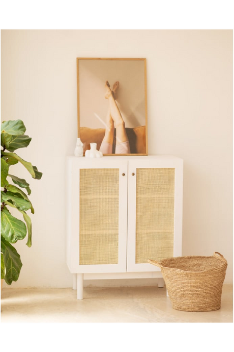 Rattan 2-Door Sideboard | Decowood Frida | Oroa.com
