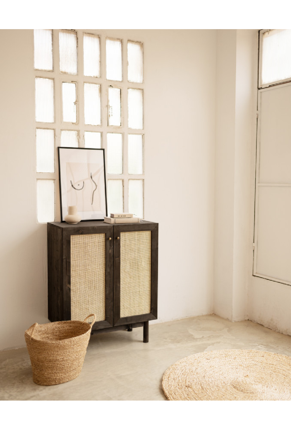 Rattan 2-Door Sideboard | Decowood Frida | Oroa.com