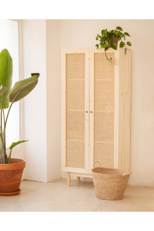 Rattan 2-Door Cabinet | Decowood Frida | Oroa.com