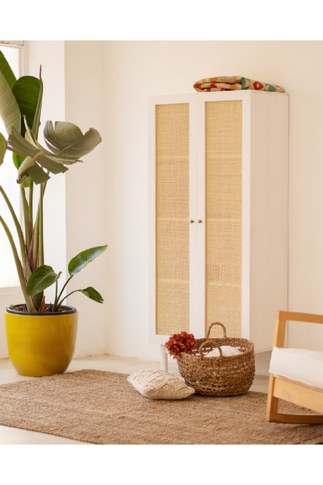 Rattan 2-Door Cabinet | Decowood Frida | Oroa.com