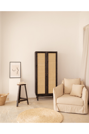 Rattan 2-Door Cabinet | Decowood Frida | Oroa.com