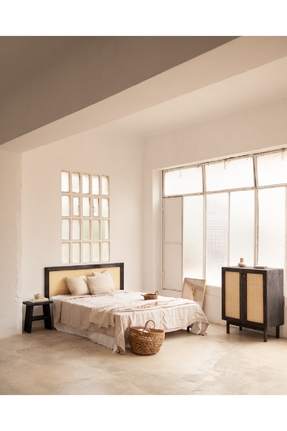 Wood Framed Rattan Headboard | Decowood Frida | Oroa.com