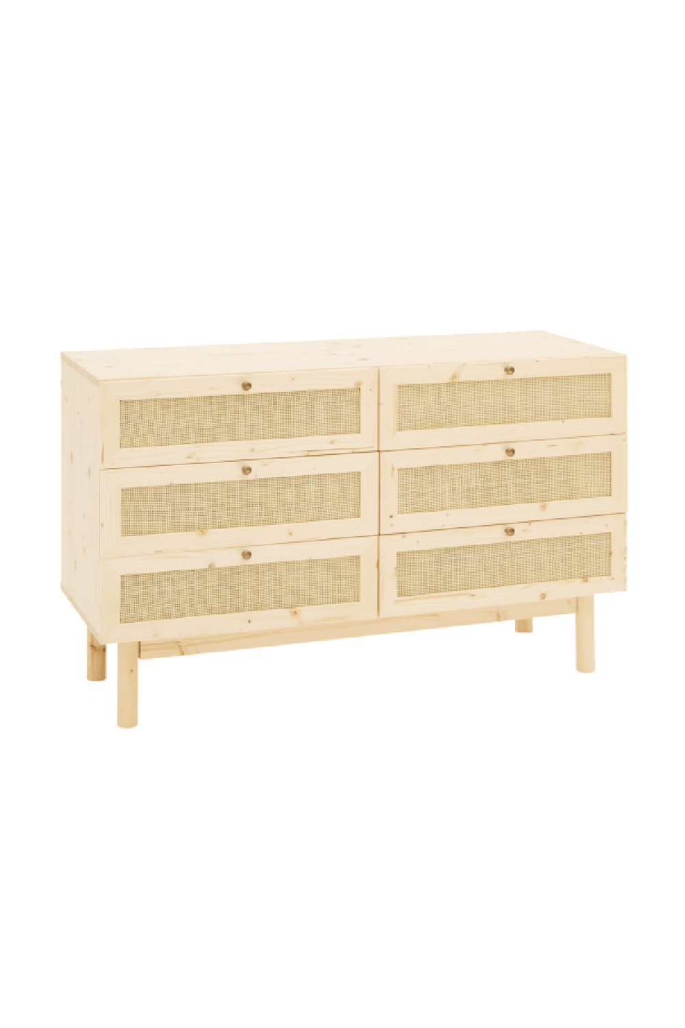 Rattan Weave 6-Drawer Chest | Decowood Frida | Oroa.com