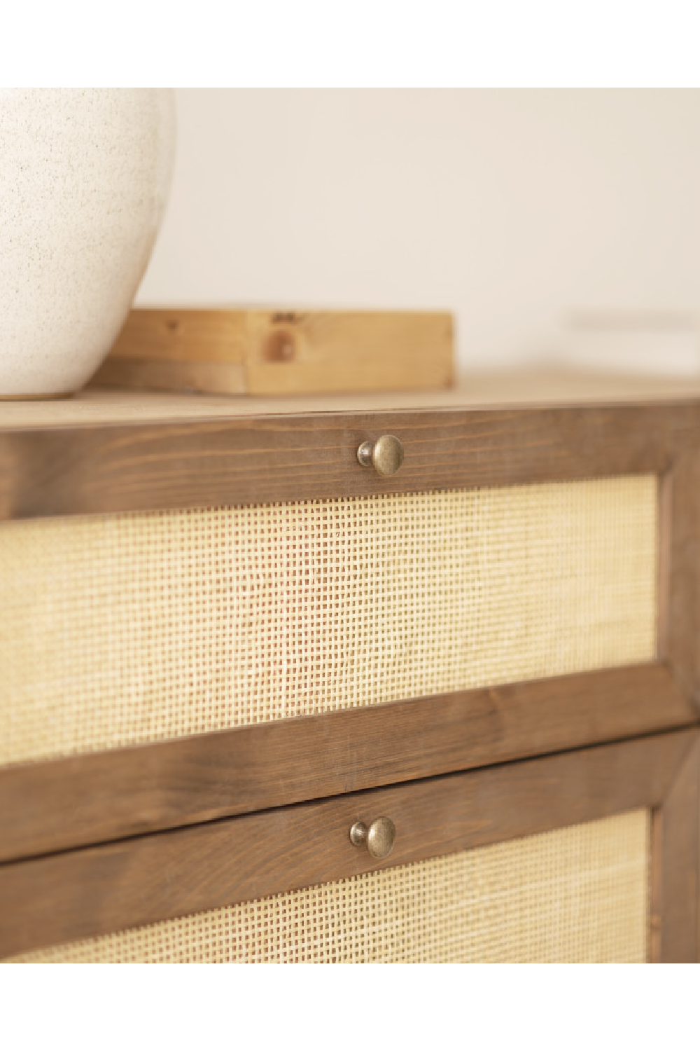 Rattan Weave 6-Drawer Chest | Decowood Frida | Oroa.com