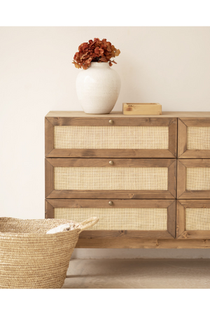 Rattan Weave 6-Drawer Chest | Decowood Frida | Oroa.com