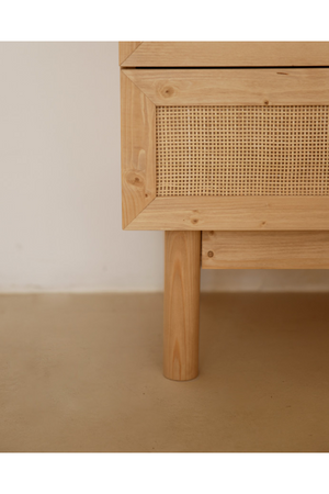 Rattan Weave 6-Drawer Chest | Decowood Frida | Oroa.com