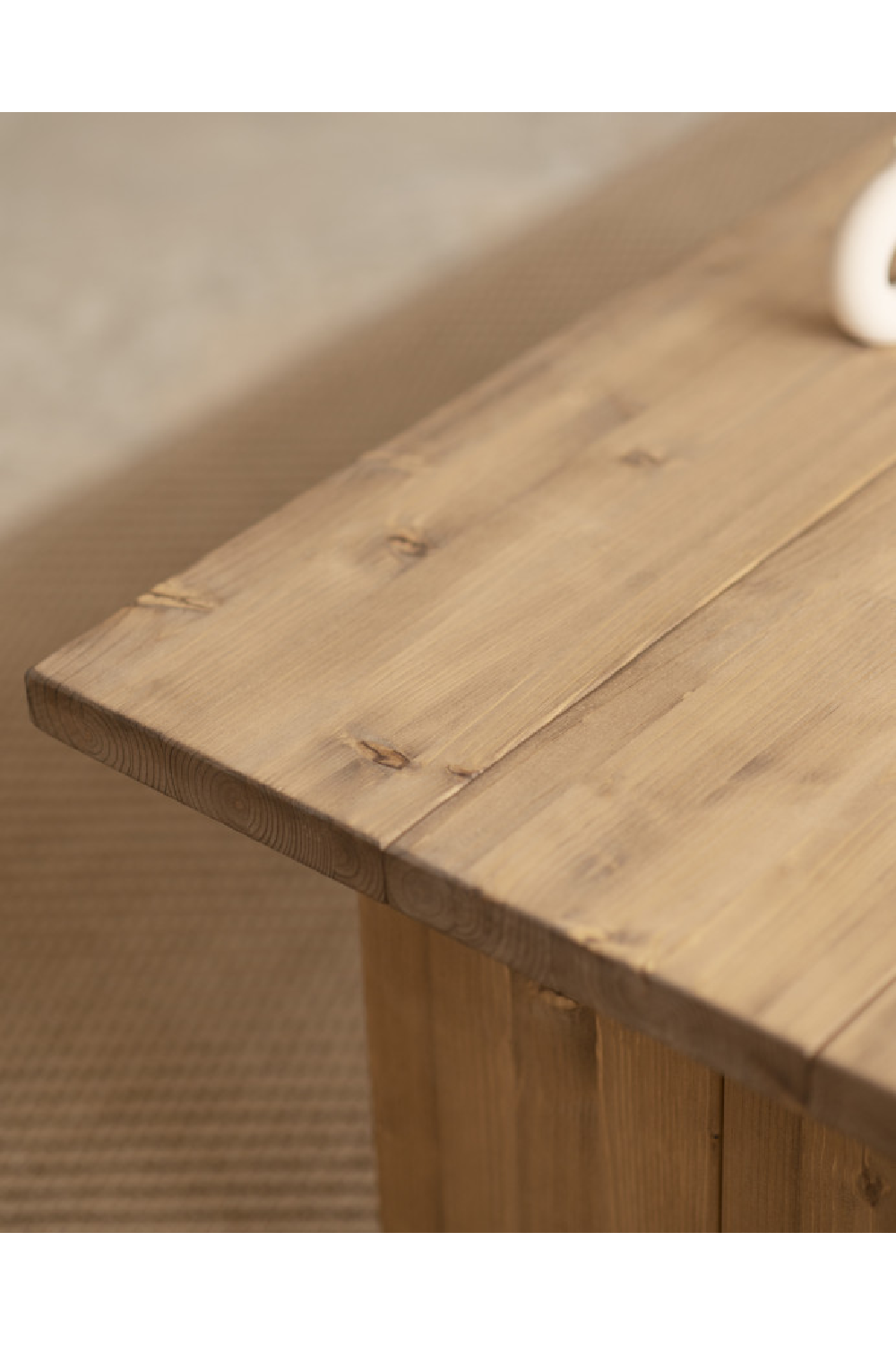 Solid Pine Minimalist Coffee Table | Decowood Frida | Oroa.com