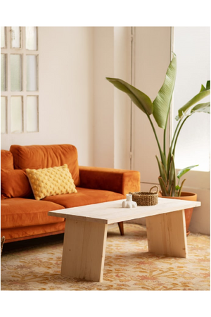 Pine Wood Coffee Table | Decowood Frida II | Oroa.com