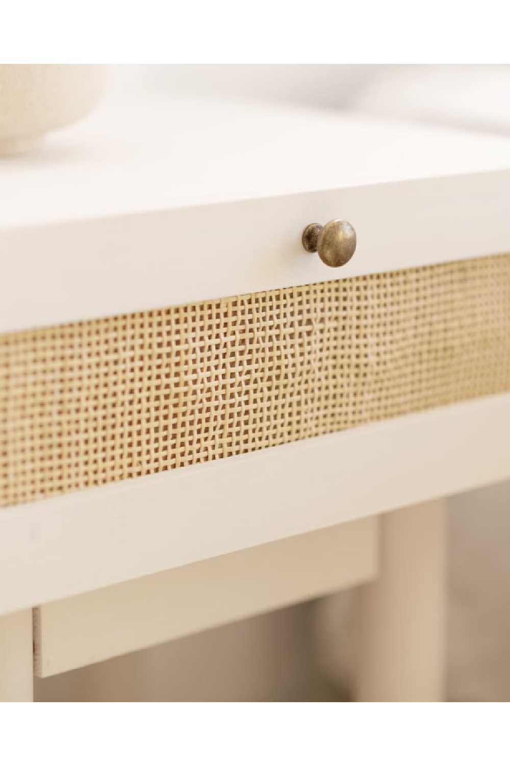 Rattan Drawer Bedside Table | Decowood Frida | Oroa.com