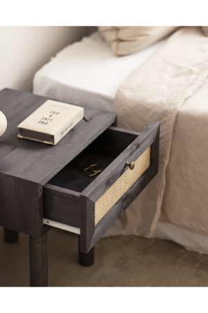 Rattan Drawer Bedside Table | Decowood Frida | Oroa.com