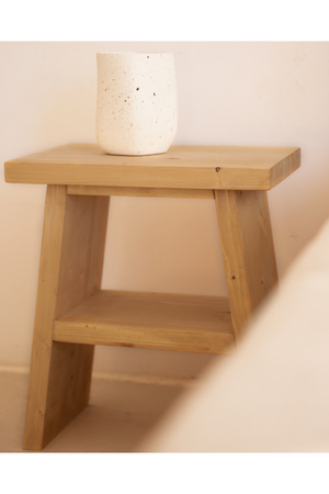 A-Shaped Wooden Side Table | Decowood Frida | Oroa.com