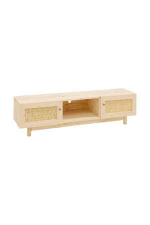 Rattan 2-Door Media Unit | Decowood Frida | Oroa.com