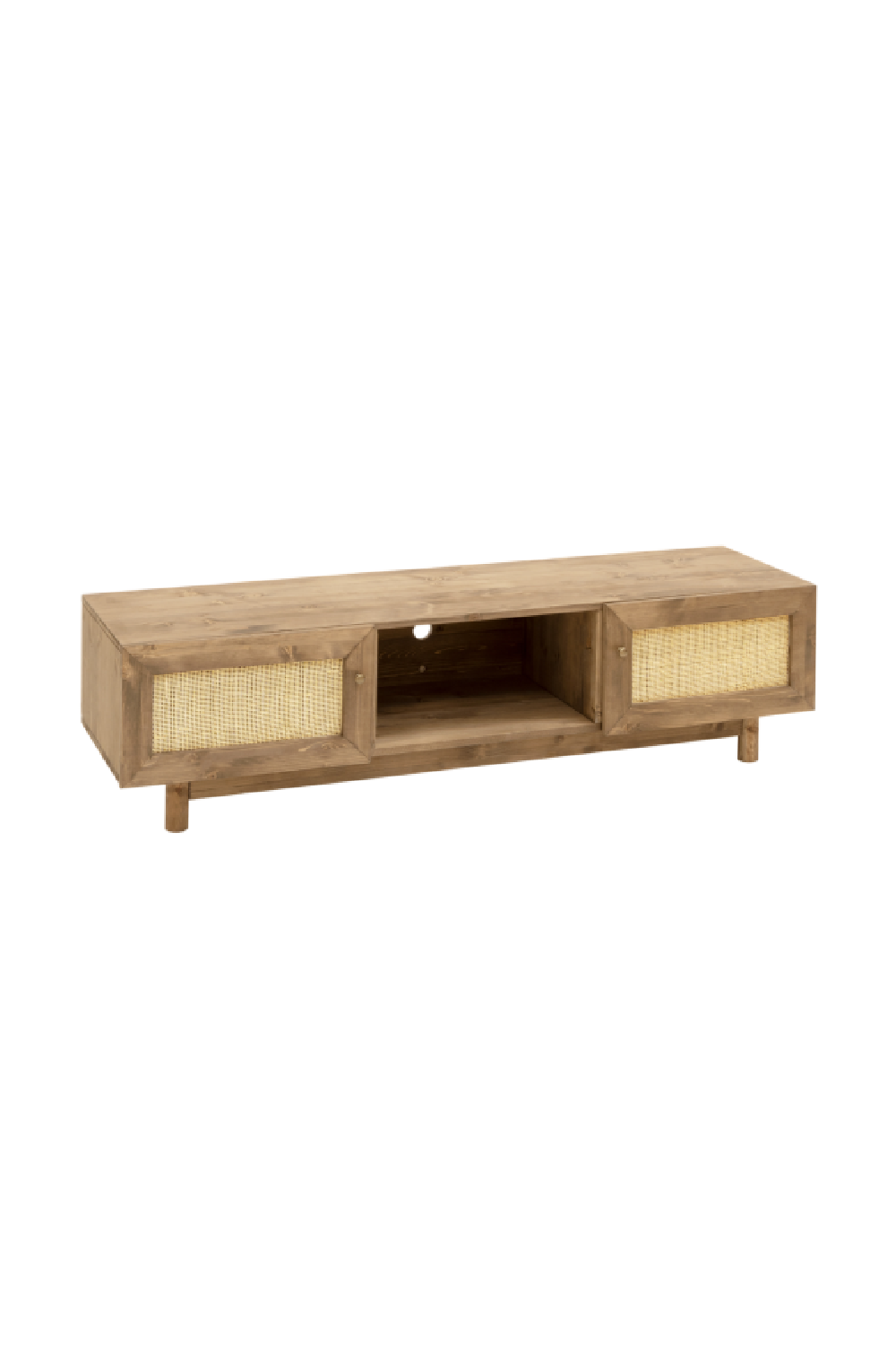Rattan 2-Door Media Unit | Decowood Frida | Oroa.com
