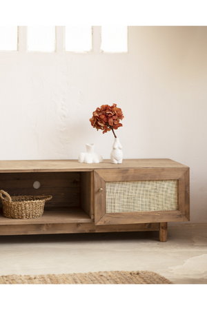 Rattan 2-Door Media Unit | Decowood Frida | Oroa.com