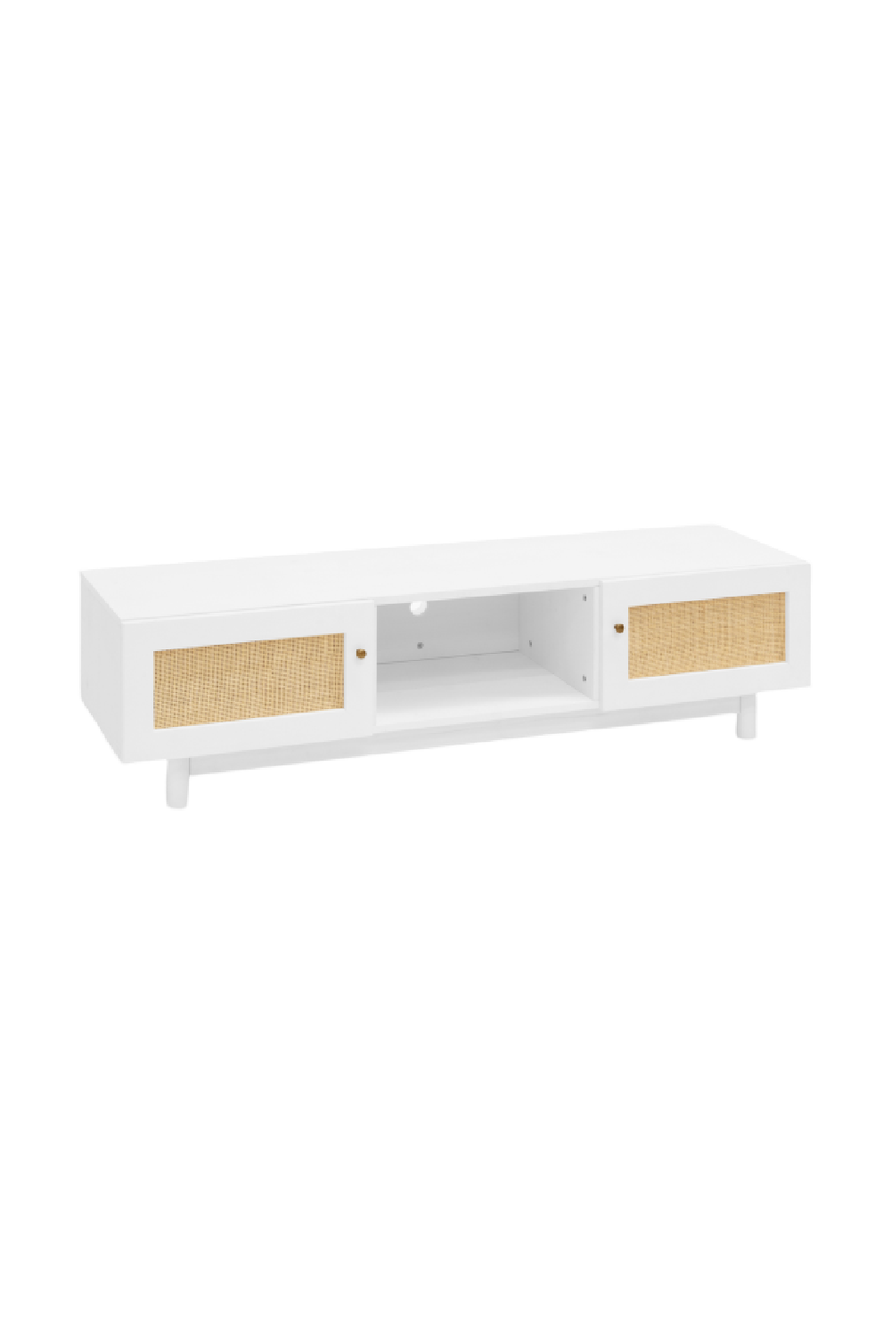 Rattan 2-Door Media Unit | Decowood Frida | Oroa.com