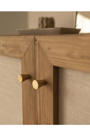 Fabric 2-Door Sideboard | Decowood Linen | Oroa.com