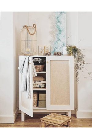 Fabric 2-Door Sideboard | Decowood Linen | Oroa.com