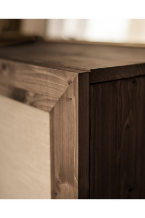 Fabric 2-Door Sideboard | Decowood Linen | Oroa.com