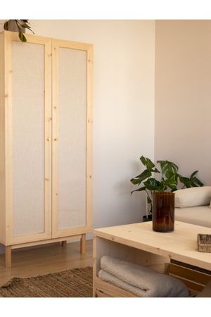 Fabric 2-Door Cabinet | Decowood Linen | Oroa.com