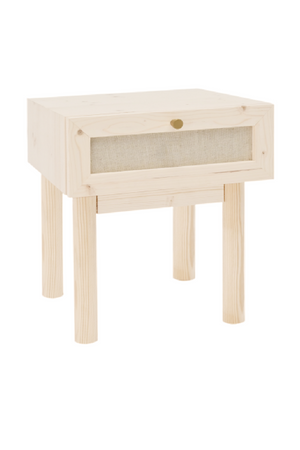 Fabric 1-Drawer Bedside Table | Decawood Linen | Oroa.com