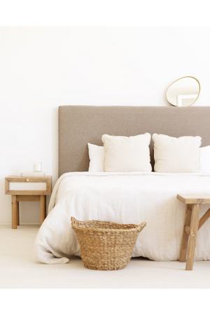 Fabric 1-Drawer Bedside Table | Decawood Linen | Oroa.com