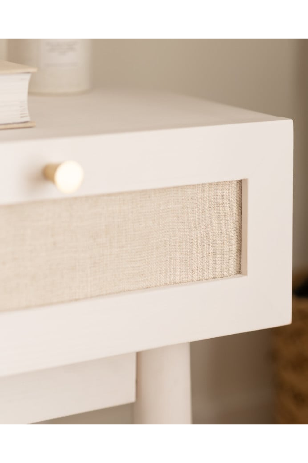 Fabric 1-Drawer Bedside Tables (2) | Decowood Linen | Oroa.com