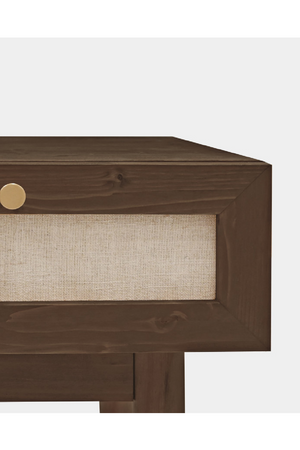 Fabric 1-Drawer Bedside Table | Decawood Linen | Oroa.com