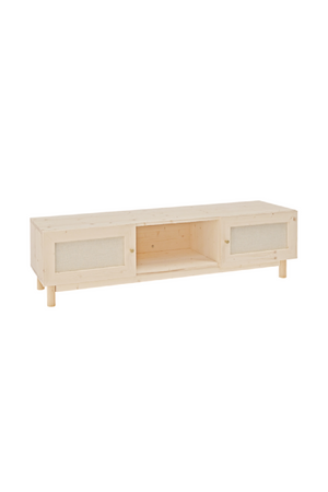 Fabric 2-Door TV Stand | Decowood Linen | Oroa.com