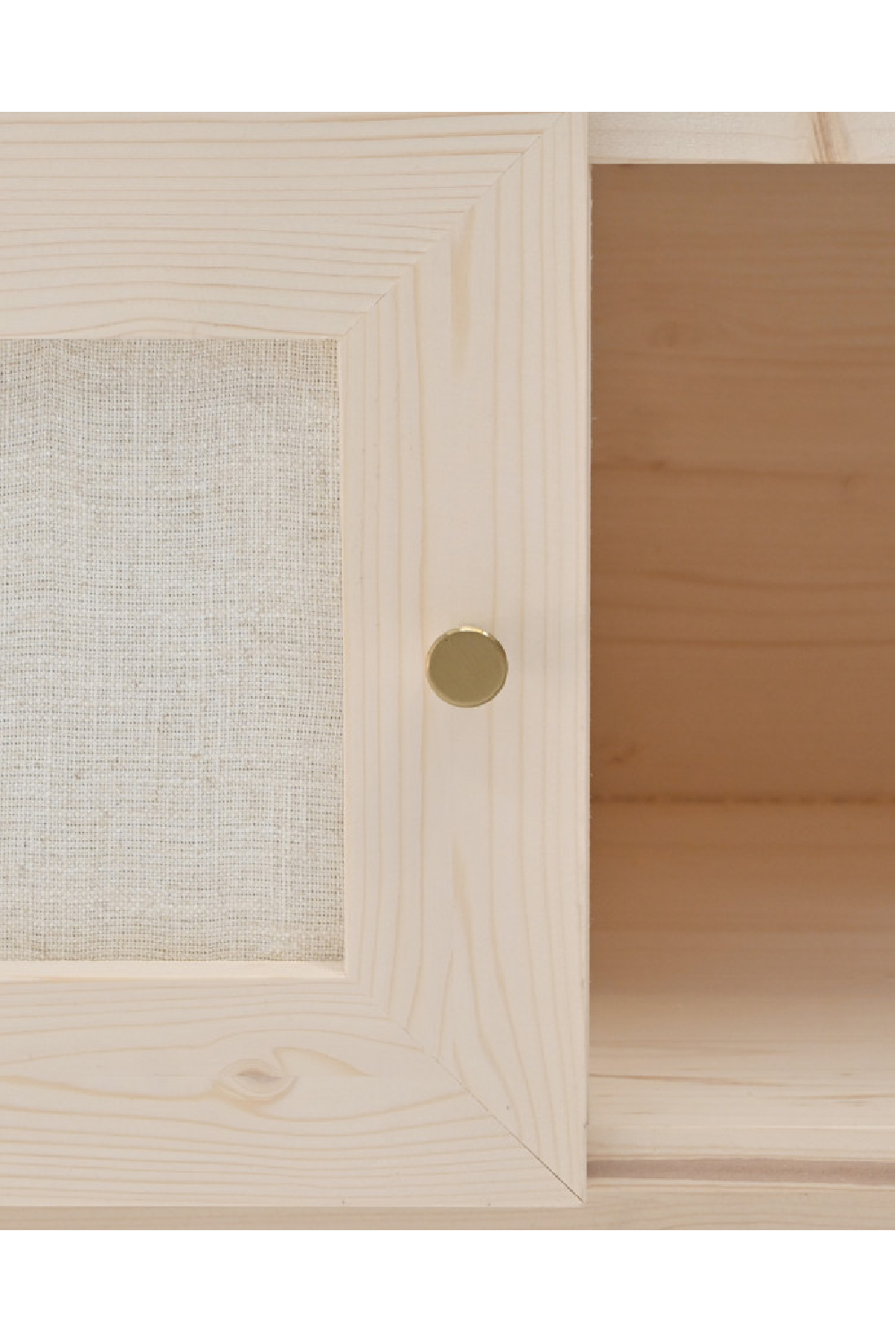 Fabric 2-Door TV Stand | Decowood Linen | Oroa.com