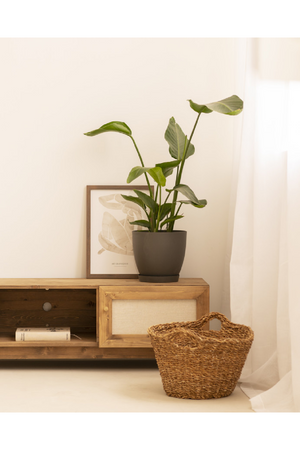 Fabric 2-Door TV Stand | Decowood Linen | Oroa.com