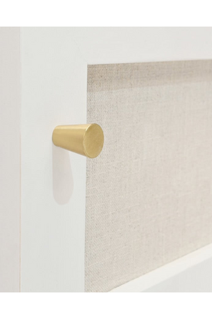 Fabric 2-Door TV Stand | Decowood Linen | Oroa.com