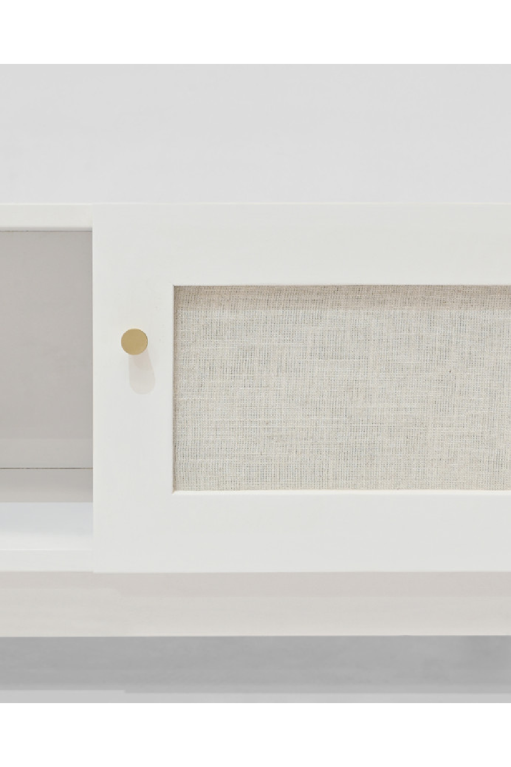 Fabric 2-Door TV Stand | Decowood Linen | Oroa.com
