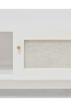 Fabric 2-Door TV Stand | Decowood Linen | Oroa.com