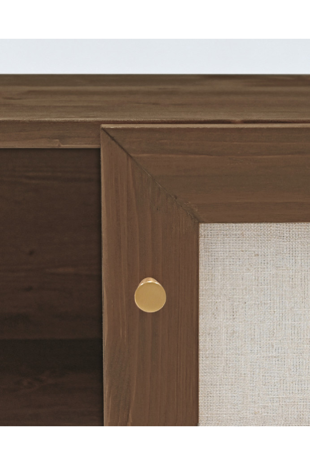 Fabric 2-Door TV Stand | Decowood Linen | Oroa.com