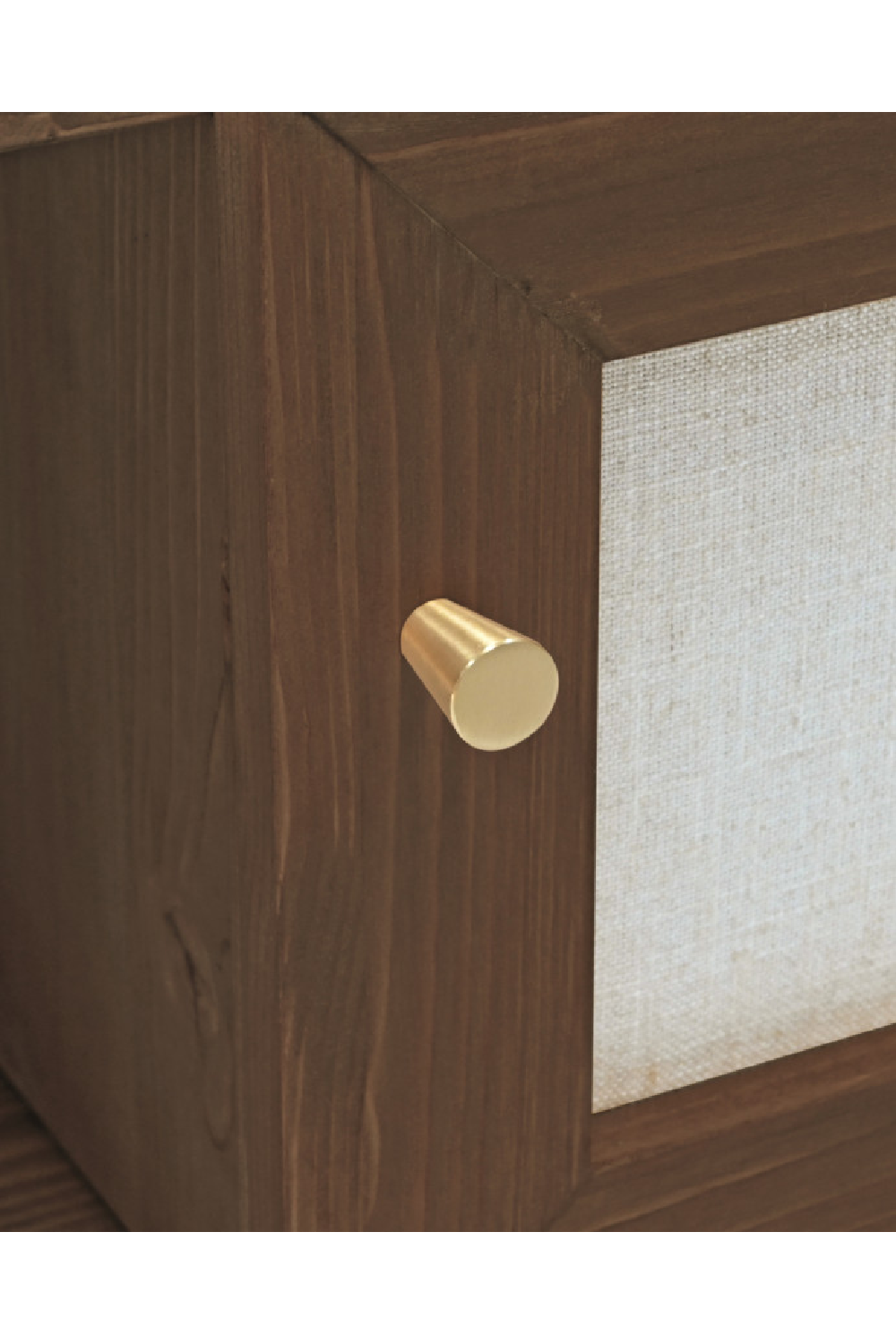 Fabric 2-Door TV Stand | Decowood Linen | Oroa.com